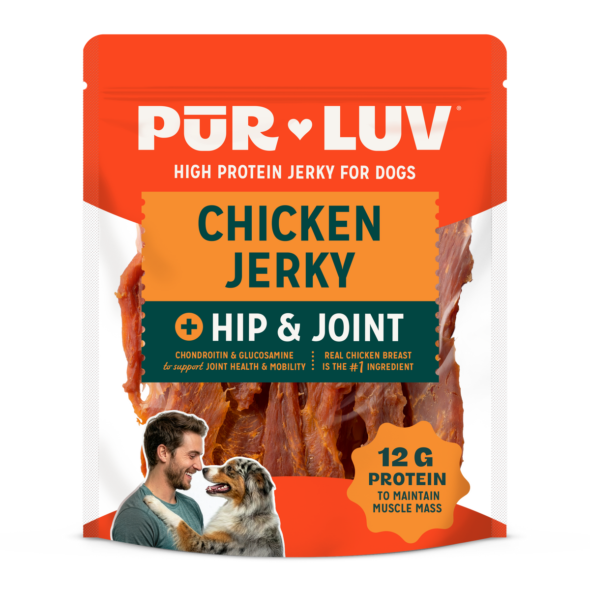 Pur Luv Chicken Jerky + Hip & Joint