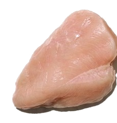 Raw whole-muscle chicken breast
