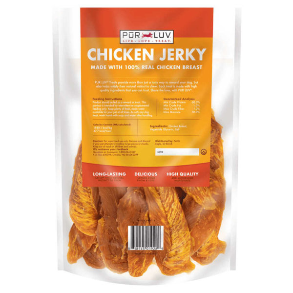 Pur Luv Chicken Jerky (Back)